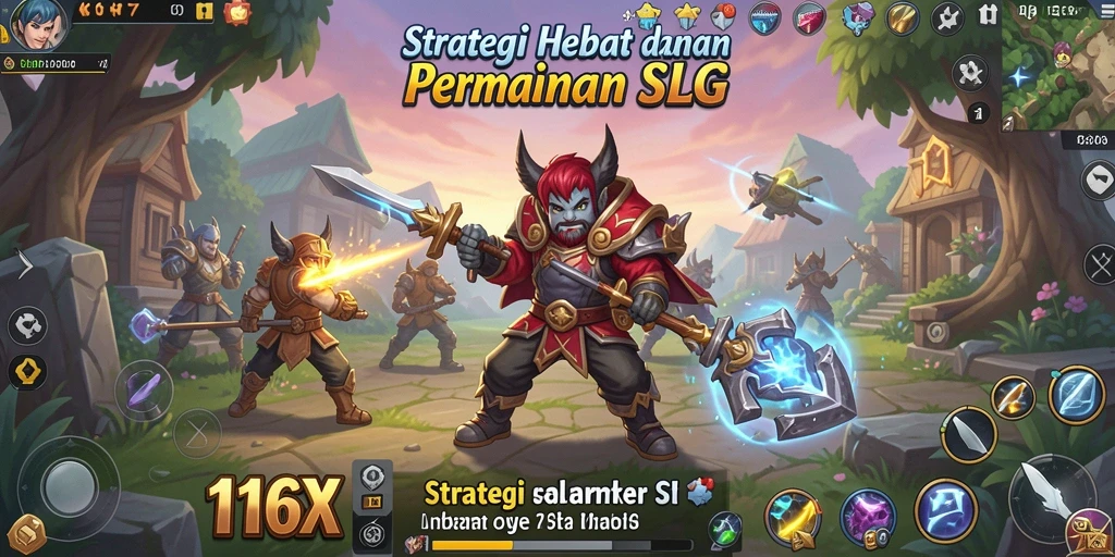 Screenshot gameplay <strong>116X</strong> menunjukkan pertempuran strategis yang mendebarkan.