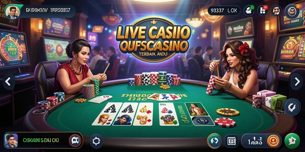 Tampilan gameplay Live Casino 93337 yang menarik dan interaktif.
