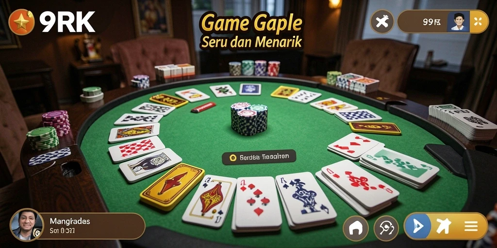 Screenshot gameplay Gaple yang seru dan menarik.