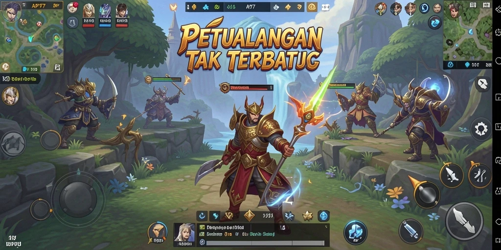Tampilan menarik dari gameplay petualangan MMORPG API77.