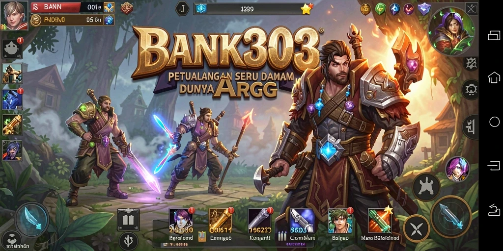 Screenshot gameplay BANK303 menampilkan pertarungan mendebarkan dalam dunia ARPG.