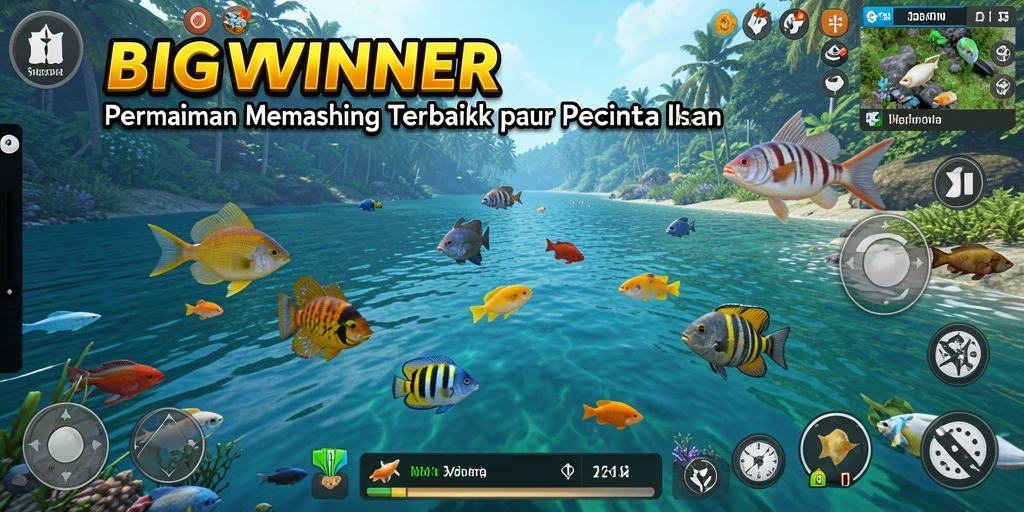 Tangkapan ikan yang mengesankan dalam gameplay BIGWINNER.