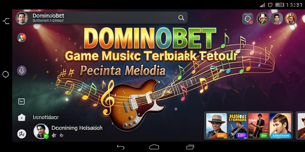 Screenshot gameplay <strong>DOMINOBET</strong> menampilkan keseruan bermain musik.