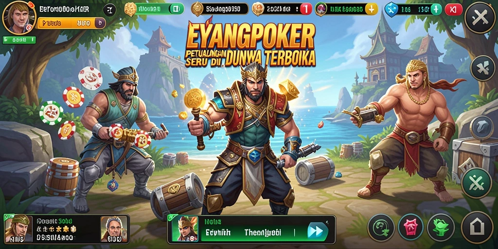 Tampilan gameplay menakjubkan di dunia terbuka EYANGPOKER.