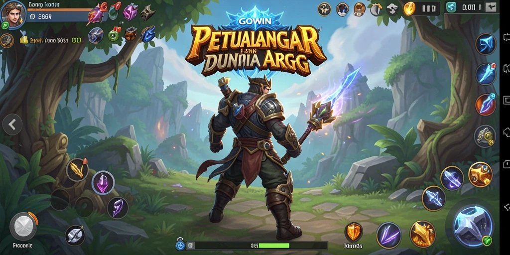 Tampilan gameplay GOWIN yang epik dan menantang dalam dunia ARPG.