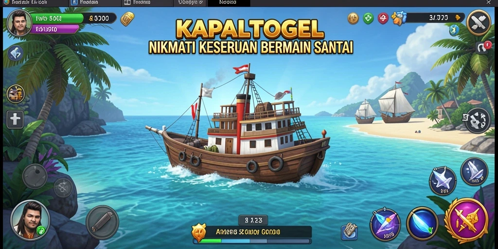 Tampilan gameplay KAPALTOGEL dengan berbagai tantangan menarik.