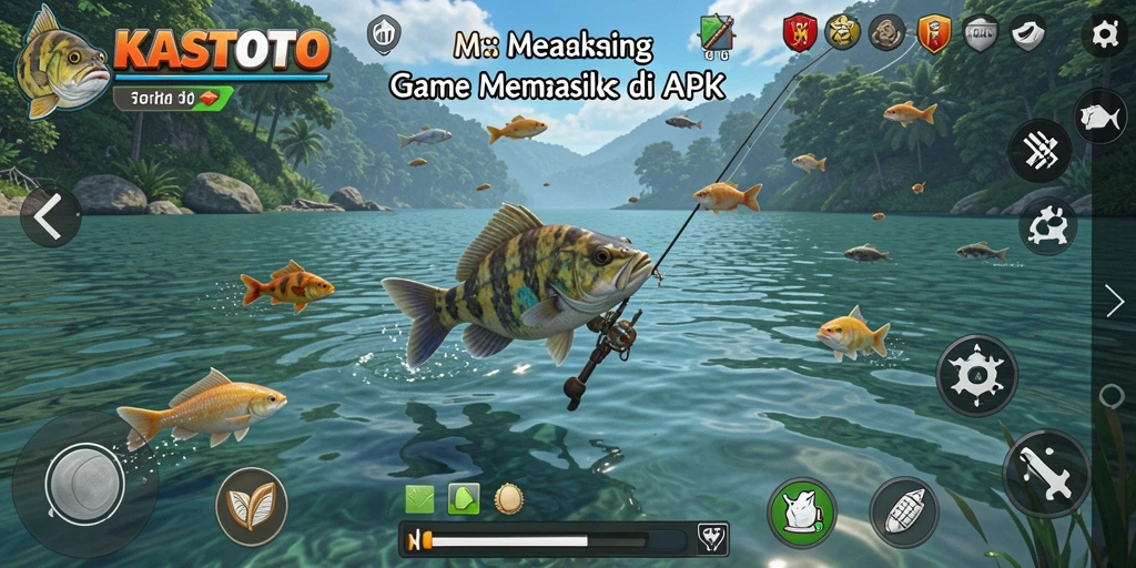 Tangkapan ikan besar dalam gameplay KASTOTO yang seru.