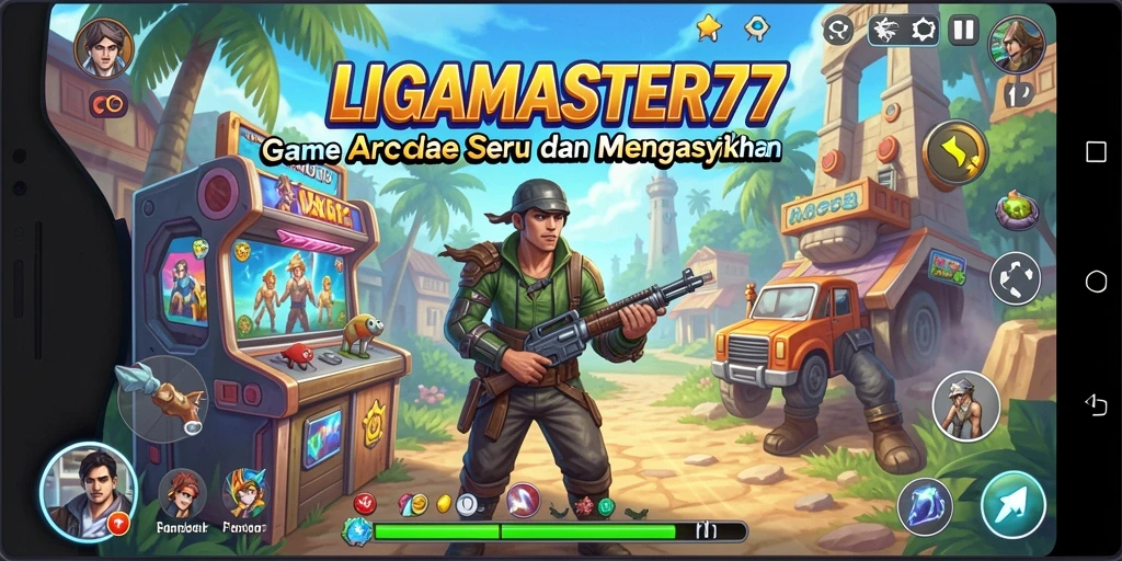 Tampilan gameplay seru dari LIGAMASTER77 yang penuh tantangan.