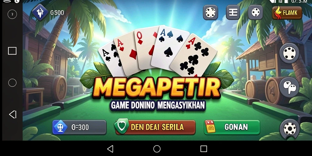 Gameplay seru domino di MEGAPETIR yang menarik.