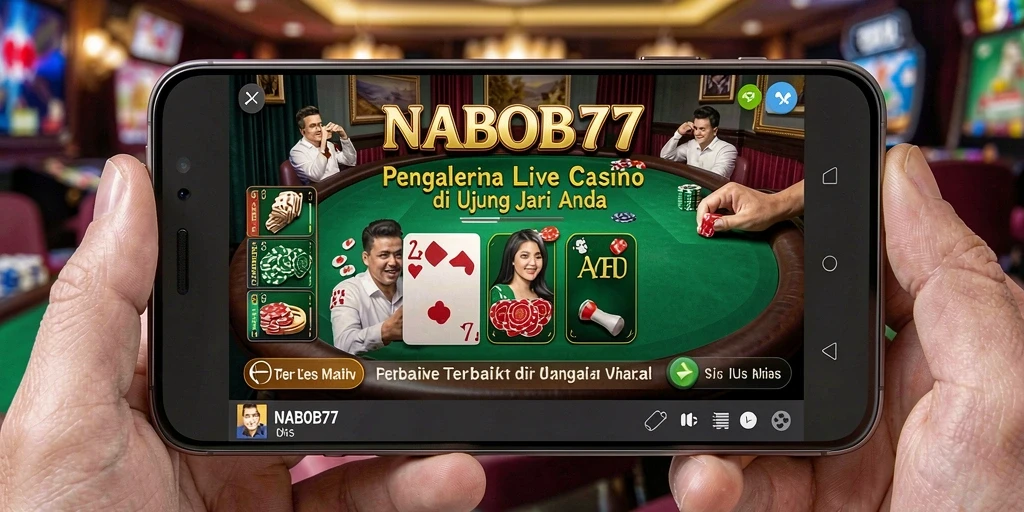 Screenshot dari gameplay Live Casino NABOB77 yang menarik dan interaktif.