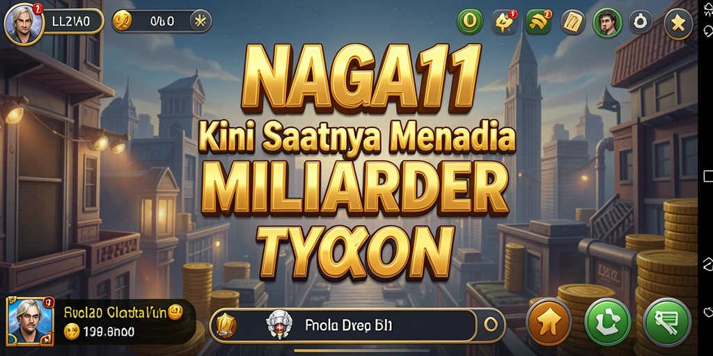 Screenshot permainan NAGA11 yang menampilkan dunia Tycoon yang menantang.