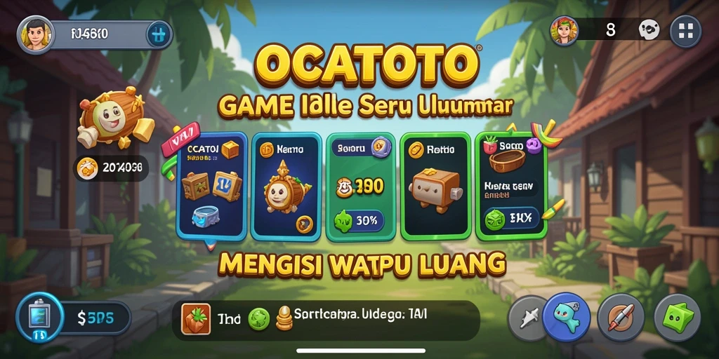 Tampilan gameplay OCATOTO yang seru dan mengasyikkan.