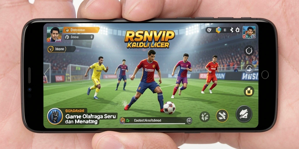Screenshot gameplay RSNVIP menampilkan aksi seru dalam pertandingan olahraga.