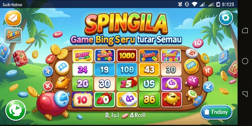 Tampilan gameplay SPINGILA yang menegangkan dalam permainan Bingo.