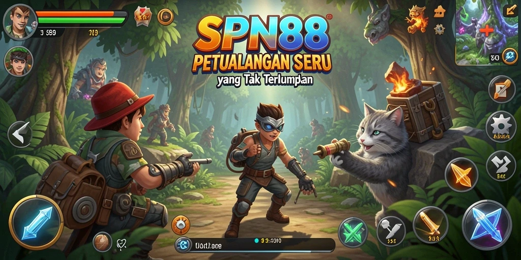 Tangkapan layar permainan SPN88 yang menunjukkan pengalaman petualangan yang mendebarkan.