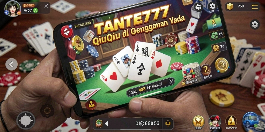 Tampilan gameplay QiuQiu yang seru dan menarik.