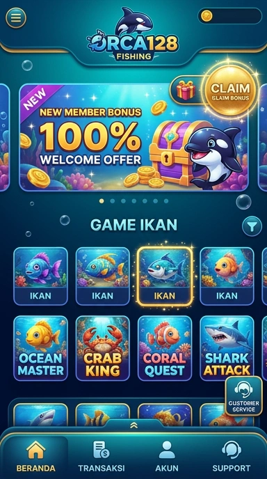 Proses unduh aplikasi di orca128 yang cepat dan efisien.